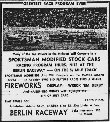Berlin Raceway - Old Ad